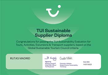 Certificado de Sostenibilidad TUI Certificado de Sostenibilidad TUI