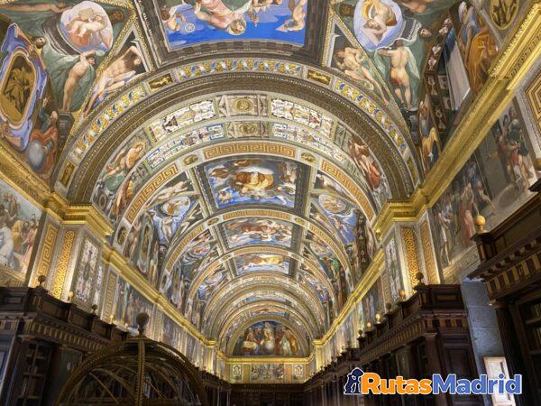 FRESCOS DE LA BÓVEDA DE LA REAL BIBLIOTECA FRESCOS DE LA BÓVEDA DE LA REAL BIBLIOTECA