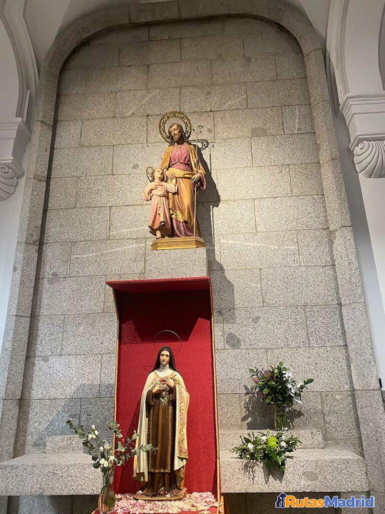 Estatuas de Sta Teresa y San José Estatuas de Sta Teresa y San José